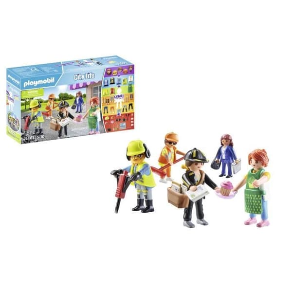PLAYMOBIL - Mine Figurer: Professioner - Byliv - 5 år - 58 dele