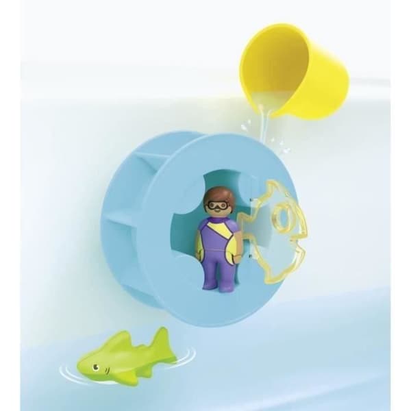 PLAYMOBIL Junior 71688 Vesipyörä ja hainpoikanen Mukana hahmo, hainpoikanen ja vesipyörä - Ikä 1 vuosi