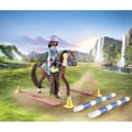Miniatyrbild 3 av 6: PLAYMOBIL 71355 Zoe & Blaze med hinderbana, Vattenfallets hästar, 67 delar, från 5 år