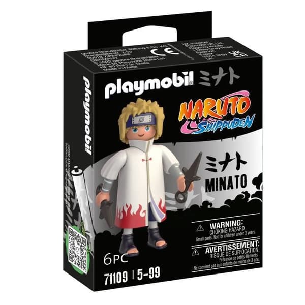 Playmobil 71109 Minato-figur, Naruto Shippuden, Manga Ninja med tillbehör, åldrar 5+