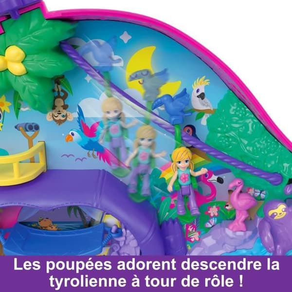 Polly Pocket Dovendyr Familie 2-i-1 Rejselegetøj HRD40
