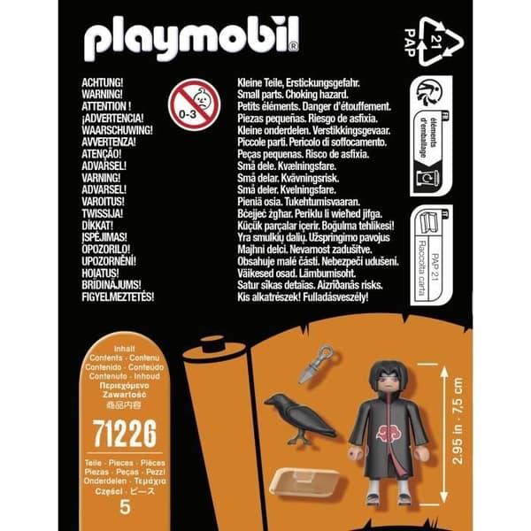 PLAYMOBIL 71226 Itachi Akatsuki - Naruto Shippuden - Ikä 5