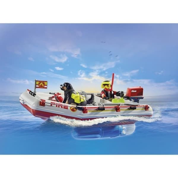 PLAYMOBIL 71464 Brandbåt och vattenskoter - Action Hereos - Brandmän - Från 4 år