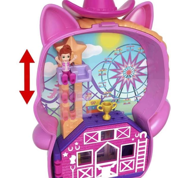 Polly Pocket Rodeo Poni -matkalelu - 4+ vuotiaille - JCR39