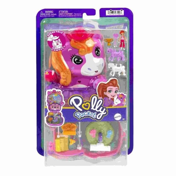Polly Pocket Rodeo Poni -matkalelu - 4+ vuotiaille - JCR39