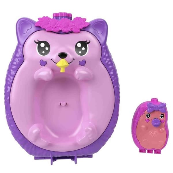 Polly Pocket Äiti ja vauva Siilit -käsilaukkusetti kahdella hahmolla - JBJ91 Ikä 4+