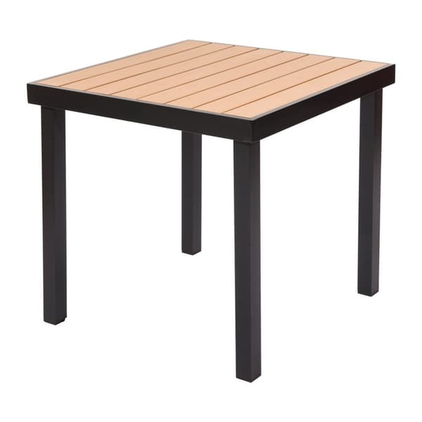 Trädgårdsbord IZZY 4-sits 79x79x74 brun/svart