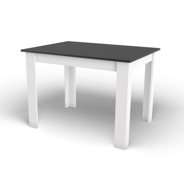 Bord NP 120x80 svart + vitt