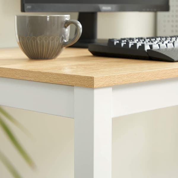 TESSA bord 120cm x 60cm - ek / vita ben