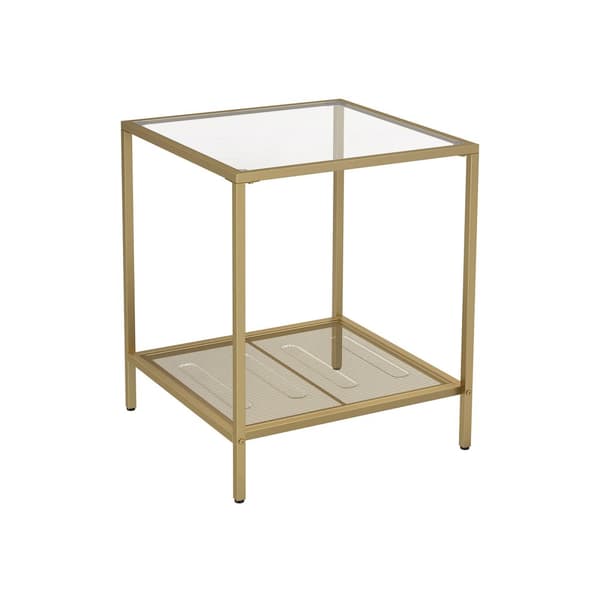 Sidobord guld transparent