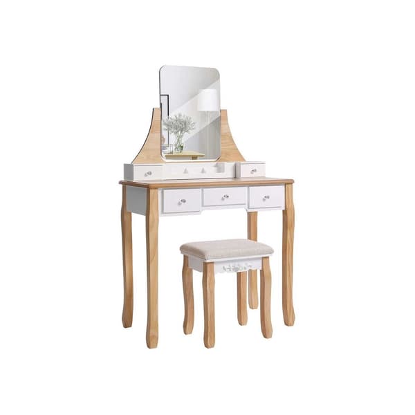 Sminkbord med roterande spegel
