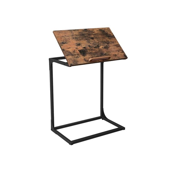 Sidebord med justerbar plade