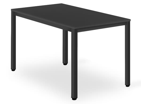 TESSA bord 120cm x 60cm - svart / svarta ben