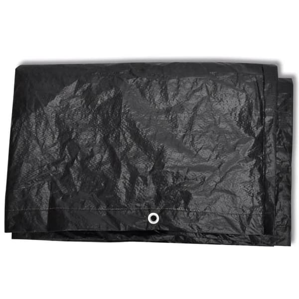 vidaXL Överdrag till trädgårdsmöbler 8 öljetter 135 x 135 x 90 cm