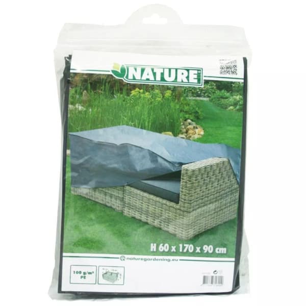 Nature Hagemøbeltrekk for toseters solsenger 170x90x60 cm