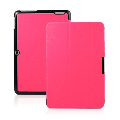 Garff Acer Iconia Tab 10 Taittuva Nahkakotelo - Kuuma Pinkki