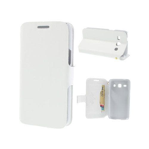Bellman (Hvid) Samsung Galaxy Core Plus Læder Flip Etui