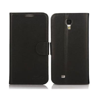 Emperor (Sort) Samsung Galaxy S4 Ægte Læder Flip Etui