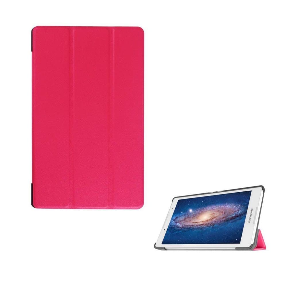 Amdrup tre-folds læder-etui til Lenovo Tab3 8.0 - Hot Pink