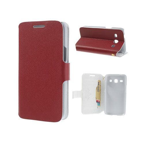 Bellman (Rød) Samsung Galaxy Core Plus Læder Flip Etui
