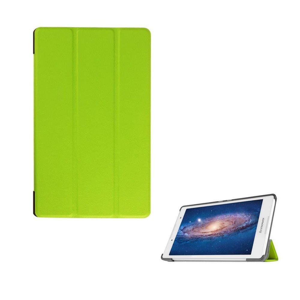 Amdrup tre-folds læder-etui til Lenovo Tab3 8.0 - Grøn