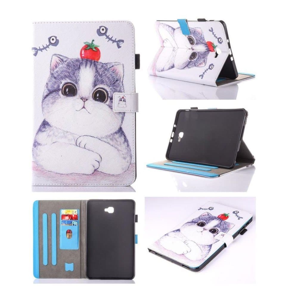 Samsung Galaxy Tab A 10.1 (2016) Beskyttende læder-etui - Sø
