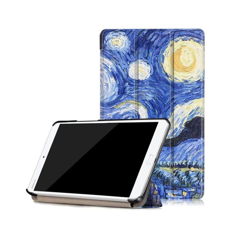 Huawei MediaPad M3 8.4 smart læder-etui - Abstrakt maleri