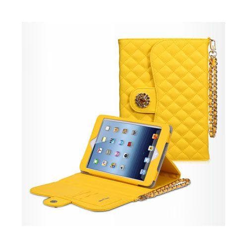 Takefans Rhombus (Gul) iPad Mini Læderetui