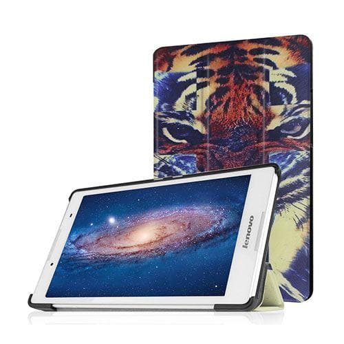 Læder-etui til Lenovo Tab 2 A8-50 med tri-fold funktion - Ra