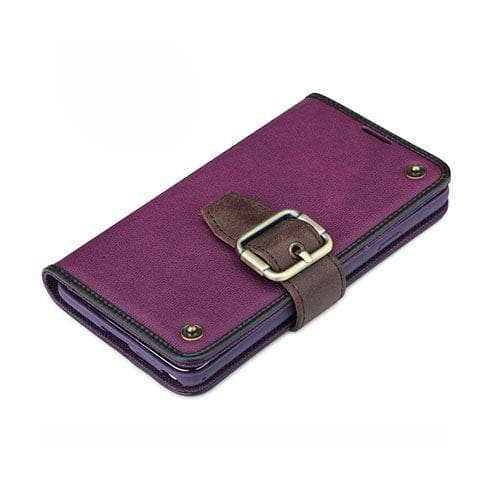 Portfolio (Violetti) Samsung Galaxy Note 3 Aito Nahkakotelo