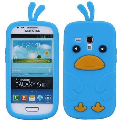 Glad Fugl (Lyseblå) Samsung Galaxy S3 Mini Cover