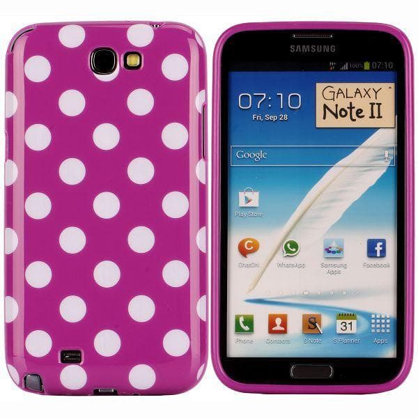 Prikker (Lilla) Samsung Galaxy Note 2 Cover