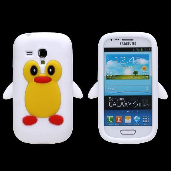 Happy Penguin (Vit) Samsung Galaxy S3 Mini Silikonskal