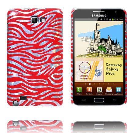 Zebra (Rød) Samsung Galaxy Note Cover