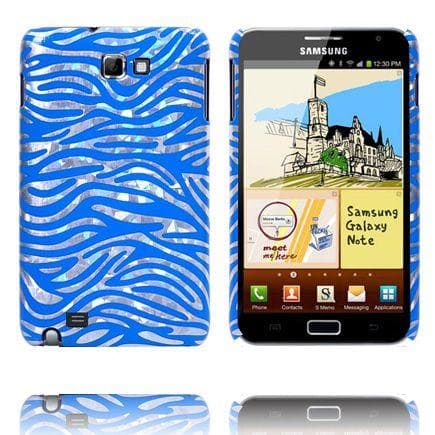 Zebra (Blå) Samsung Galaxy Note Cover