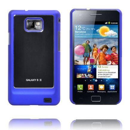 Galaxy S2 Alu Case (Blå Kant) Samsung Galaxy S2 Cover