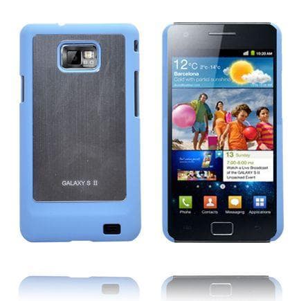 Galaxy S2 Alu Case (Lyseblå Kant) Samsung Galaxy S2 Cover