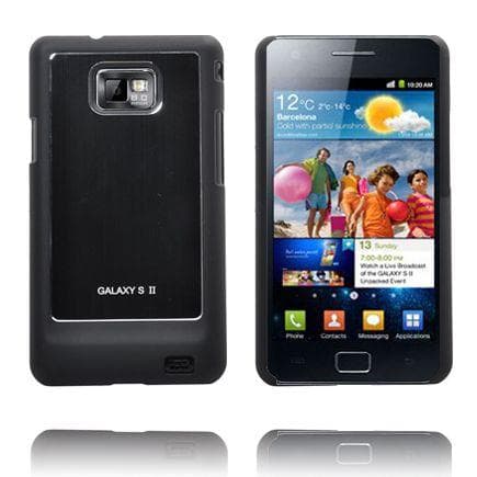 Galaxy S2 Alu Case (Sort Kant) Samsung Galaxy S2 Cover
