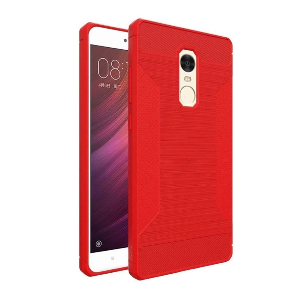 Xiaomi Redmi Note 4 Cover med børsted overflade - Rød