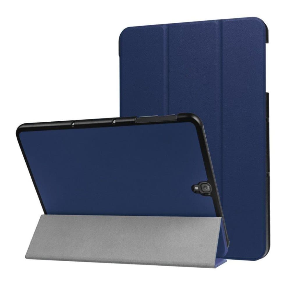 Samsung Galaxy Tab S3 stilfuldt og holdbart læder-etui - Mør