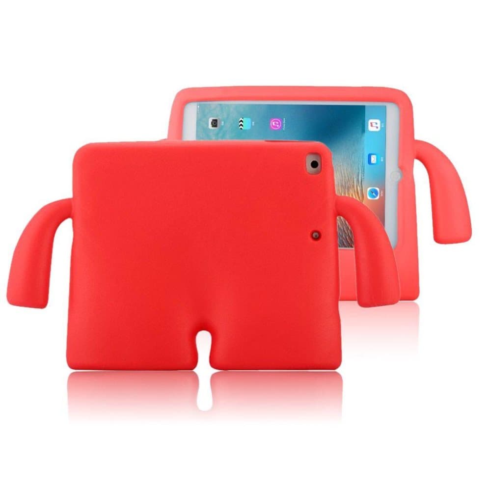 iPad (2017) Opfindsomt tegnefilmsfigurs cover til børn - Rø
