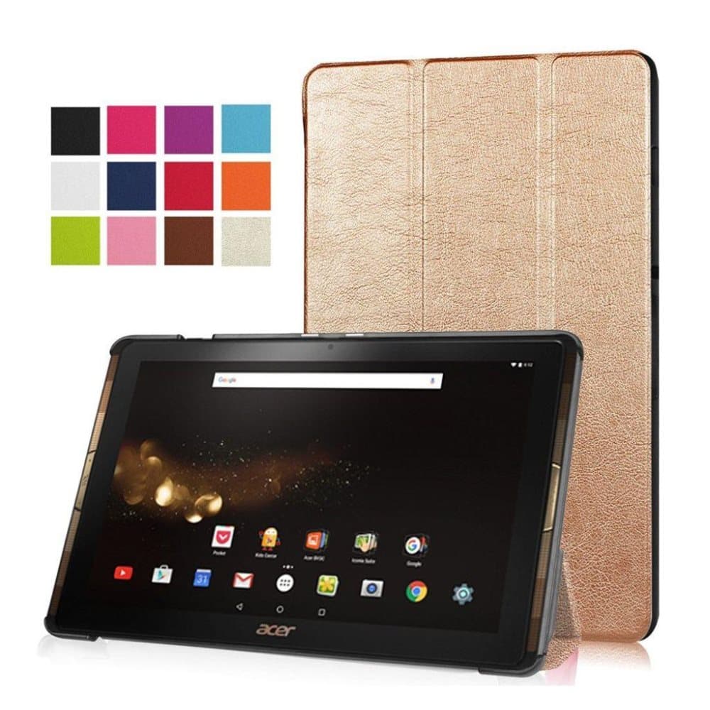 Acer Iconia Tab 10 A3-A40 tyylikäs nahkakotelo - Sampanja