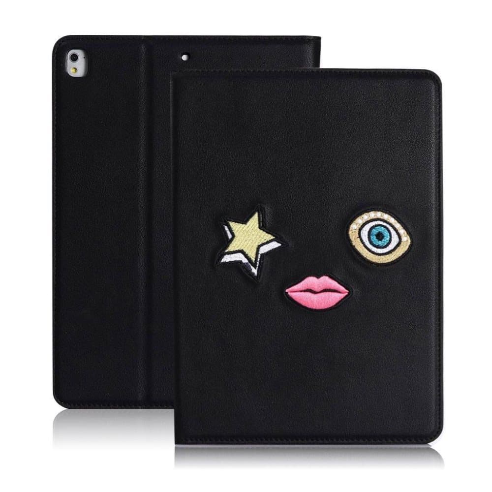 iPad (2017) Cool etui med smart tryk - Øjne og mund
