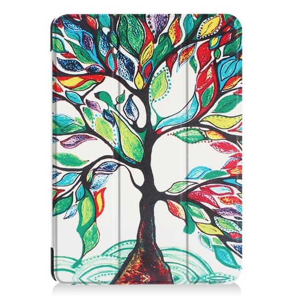iPad 9.7" (2017 / 2018)  Slim fit tri-fold fodral - Colored Tree
