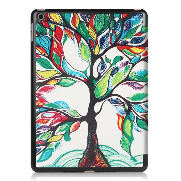 iPad 9.7" (2017 / 2018)  Slim fit tri-fold fodral - Colored Tree