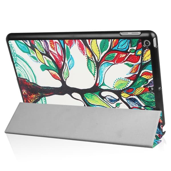 iPad 9.7" (2017 / 2018)  Slim fit tri-fold fodral - Colored Tree