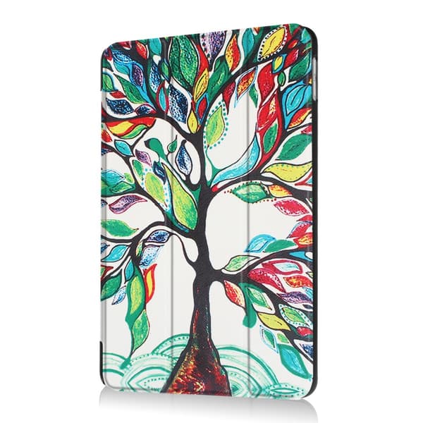 iPad 9.7" (2017 / 2018)  Slim fit tri-fold fodral - Colored Tree