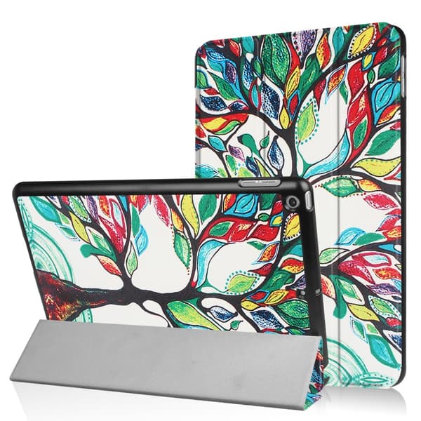 iPad 9.7" (2017 / 2018)  Slim fit tri-fold fodral - Colored Tree