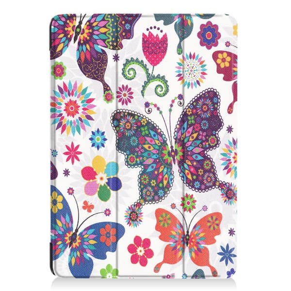 Til iPad 9.7 (2018)/9.7 (2017) Trifoldet stativetui - Sommerfugle