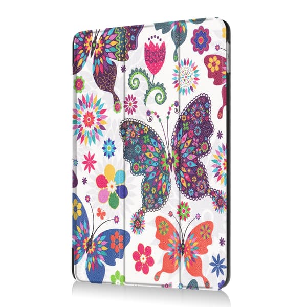 Til iPad 9.7 (2018)/9.7 (2017) Trifoldet stativetui - Sommerfugle